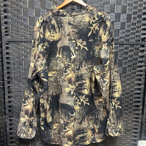 North River Men’s  Button Up Deer Collared Shirt Size XXL - Picture 6 of 6